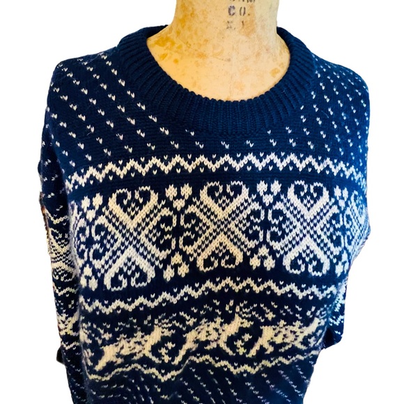 Vintage 70’ 80’ Authentic Sweater 100% Wool Made in British Hong Kong Size L - Picture 6 of 11